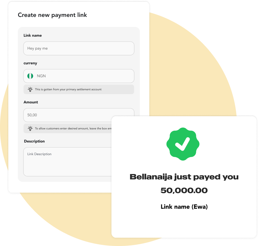 create payment link for businesses
